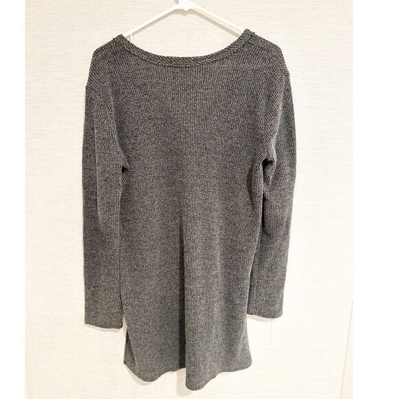 Astr the label charcoal gray knit split side sweater - Picture 3 of 4